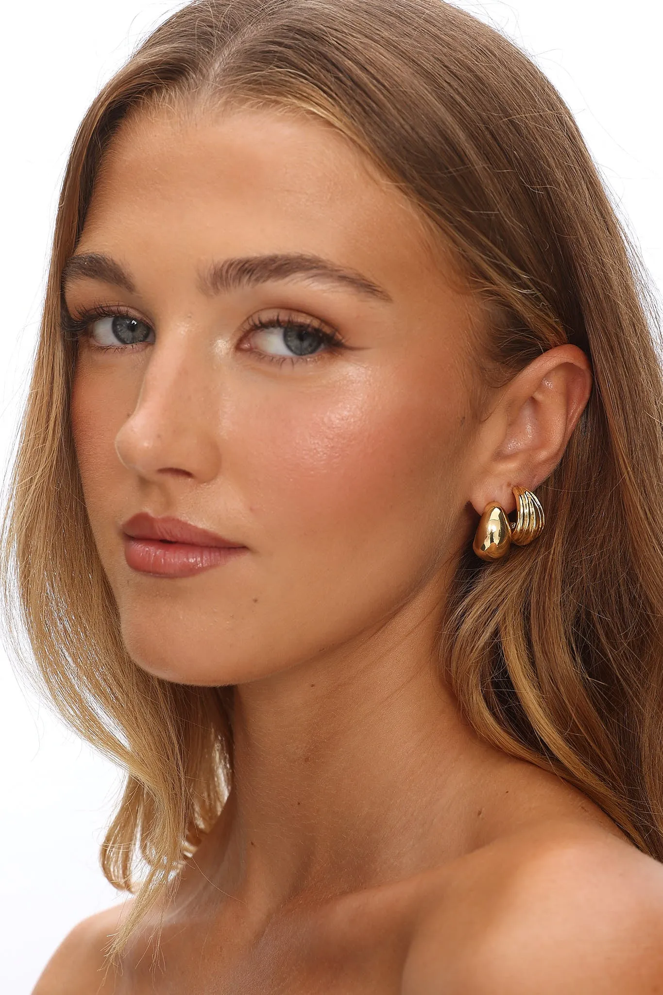 Monroe Stud Earring Set Gold sold by Selfie Leslie product image thumbnail 2
