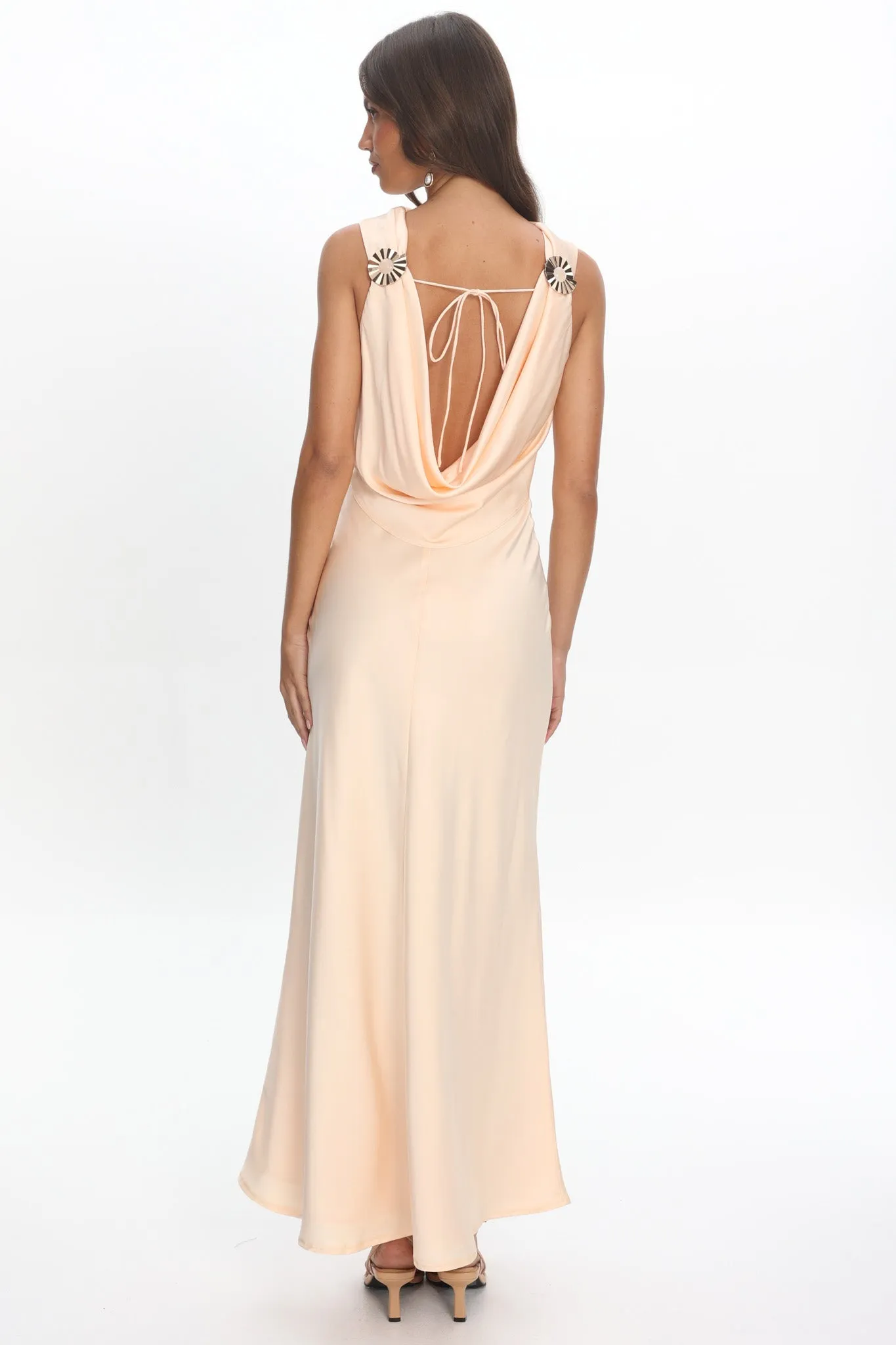 Effie Cowl Back Maxi Dress Cream sold by Selfie Leslie product image thumbnail 2
