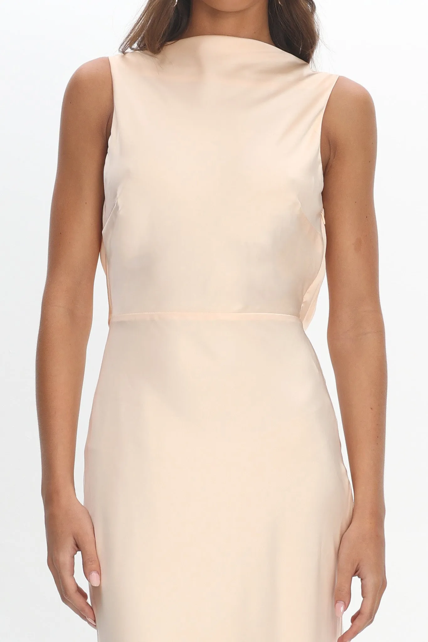 Effie Cowl Back Maxi Dress Cream sold by Selfie Leslie product image thumbnail 3