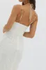 Namaste Bead Strap Lace Midi Dress White sold by Selfie Leslie