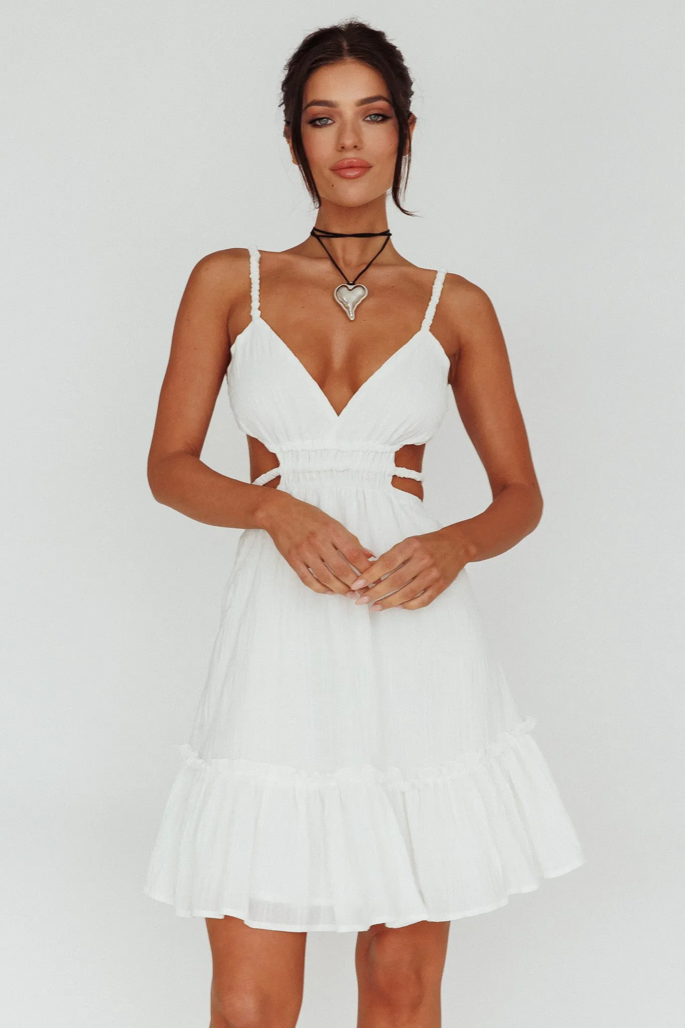 High Flier Open Back Mini Dress White sold by Selfie Leslie product image thumbnail 5