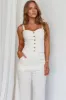Play It Cool Button Up Top Natural sold by Selfie Leslie