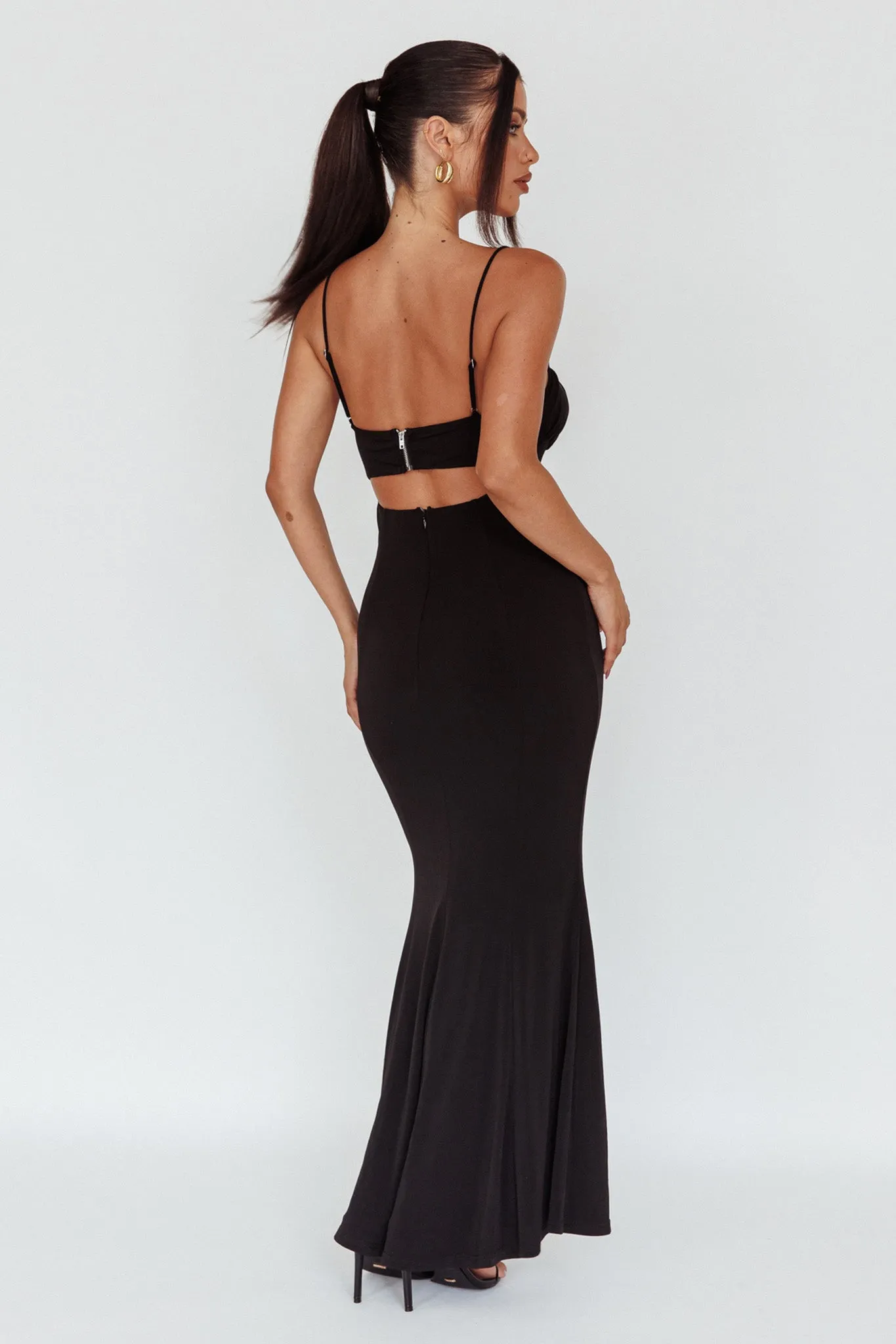 Marcella Keyhole Bust Maxi Dress Black sold by Selfie Leslie product image thumbnail 2