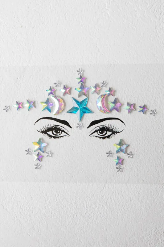 Electric Nights Face Jewels Multi F sold by Selfie Leslie