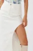 Peachy Keen Cut-Out Split Midi Skirt White sold by Selfie Leslie