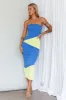 Shondra Crepe Texture Tube Dress Blue sold by Selfie Leslie