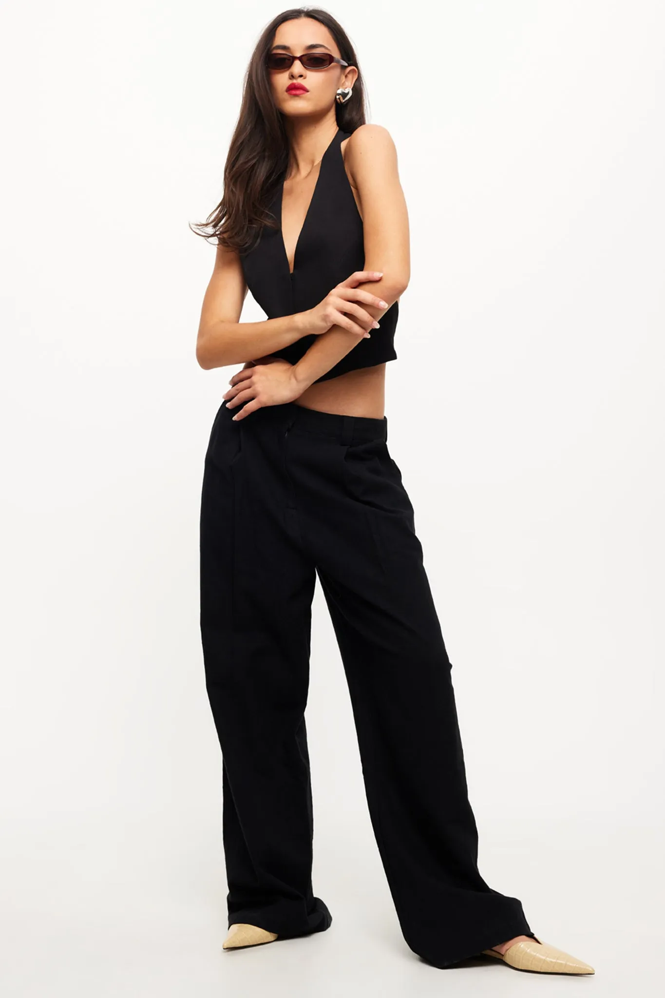 LIONESS Je Suis Halter Top Onyx sold by Selfie Leslie product image thumbnail 3