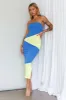 Shondra Crepe Texture Tube Dress Blue sold by Selfie Leslie