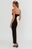 Regent Strapless Maxi Dress Black/Beige sold by Selfie Leslie