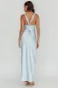 Midnight Sun Asymmetrical Strap Maxi Dress Blue sold by Selfie Leslie