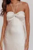 Kindred Spirit Strapless Gathered Bust Midi Dress Champagne sold by Selfie Leslie