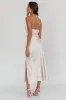 Kindred Spirit Strapless Gathered Bust Midi Dress Champagne sold by Selfie Leslie