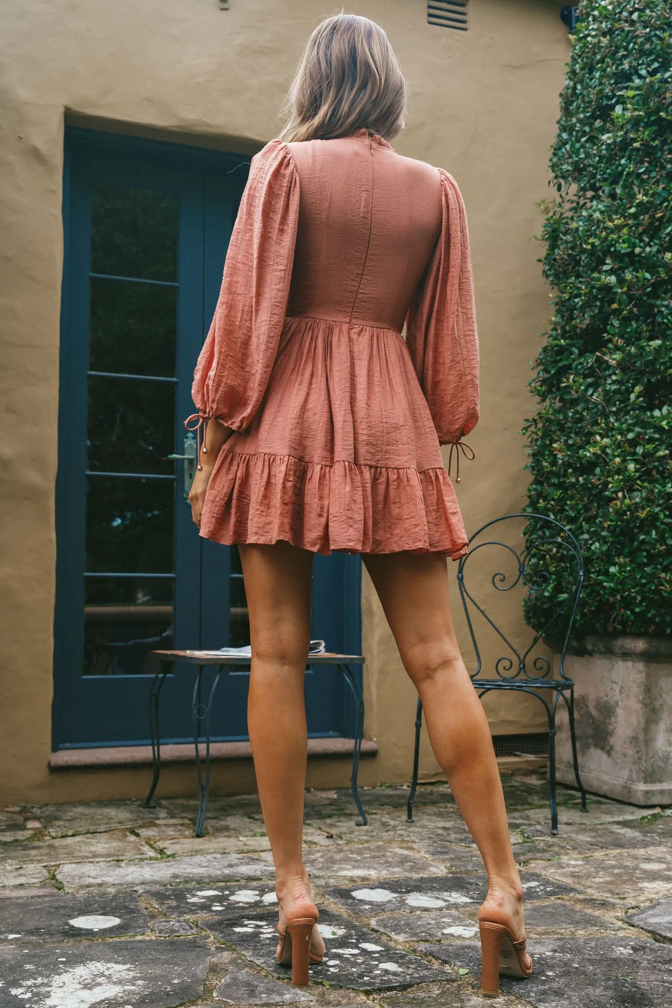 Secret Garden Long Sleeve Smocked Bodice Dress Rose sold by Selfie Leslie product image thumbnail 5