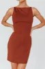 Chella Sleeveless Mini Dress Chocolate sold by Selfie Leslie