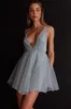Floating By Plunging Neckline Mini Dress Sage sold by Selfie Leslie