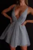 Floating By Plunging Neckline Mini Dress Sage sold by Selfie Leslie