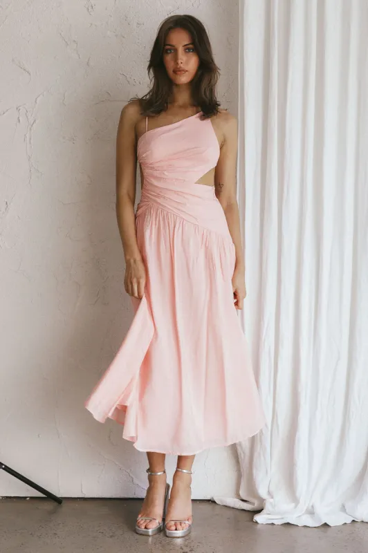 Destination Open Back Midi Dress Blush sold by Selfie Leslie