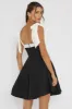 Jeanie Bow Shoulder Mini Dress Black sold by Selfie Leslie