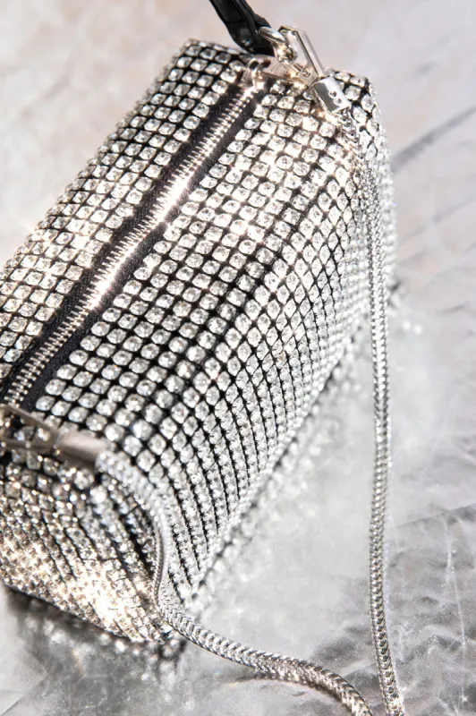 After Hours Diamante Bag Silver sold by Selfie Leslie