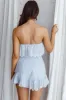 Kyla Scalloped Eyelet Crop Top Blue sold by Selfie Leslie