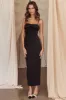 This Magic Moment Bow Bust Midi Dress Black sold by Selfie Leslie