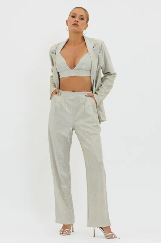 Joyeux Straight Leg Pants Champagne sold by Selfie Leslie