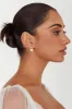 Aliyah Diamante X Pearl Earrings Gold sold by Selfie Leslie