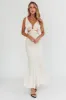 Harper Cut-Out Bow Back Maxi Dress Oyster sold by Selfie Leslie