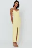 Love To Love Front Split Maxi Dress Lemon sold by Selfie Leslie