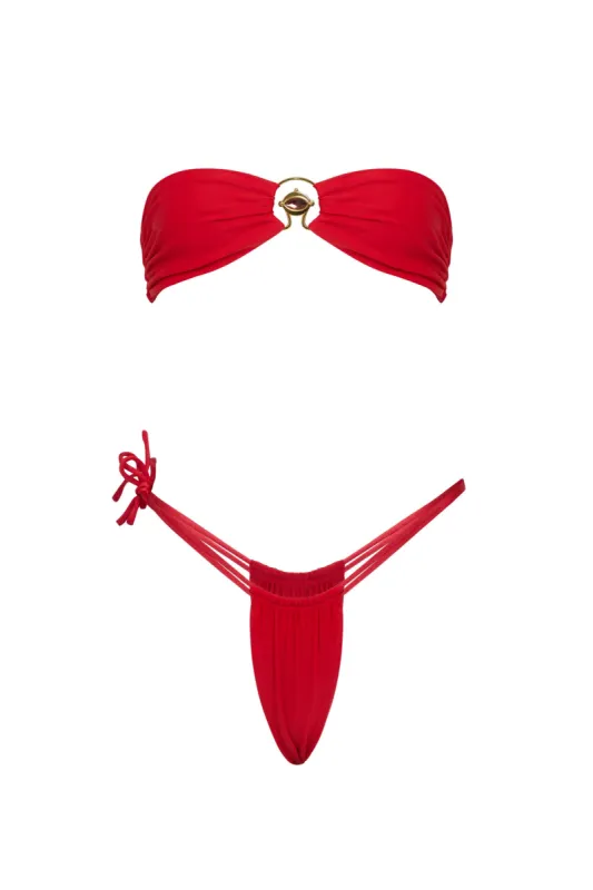 VDM The Label Panama Ruby Reversible Bottom sold by Selfie Leslie