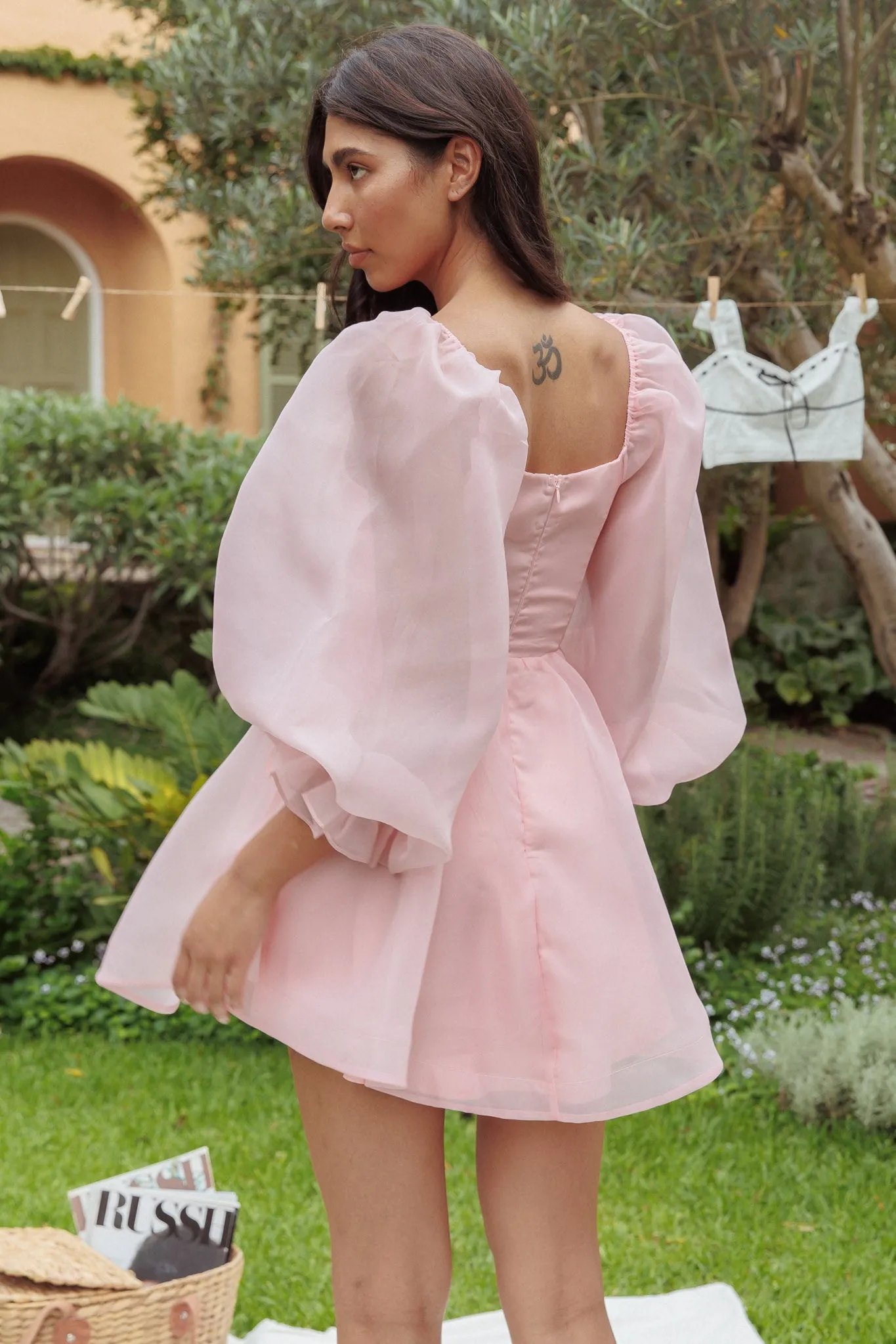I've Got Sunshine Long Sleeve Mini Dress Blush sold by Selfie Leslie product image thumbnail 2