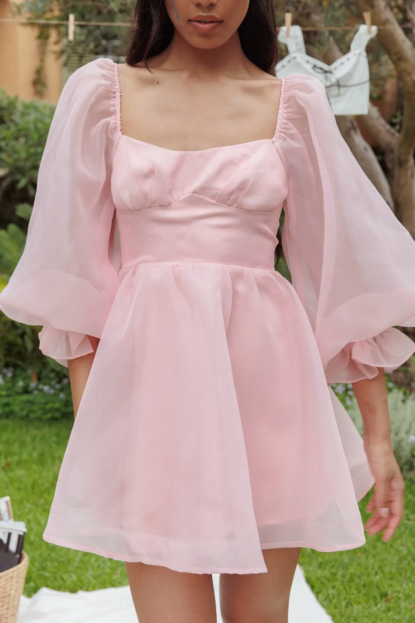 I've Got Sunshine Long Sleeve Mini Dress Blush sold by Selfie Leslie product image thumbnail 4