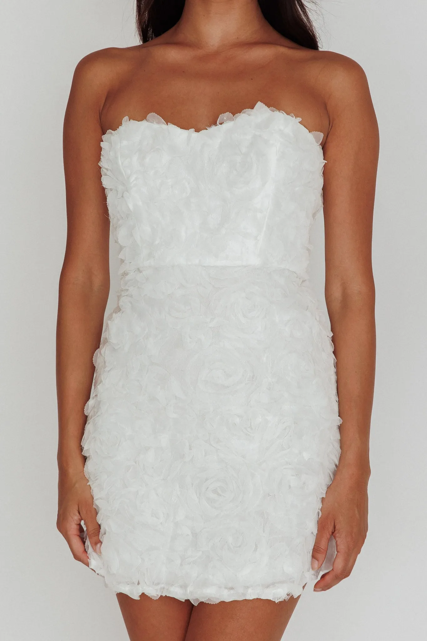 In Paris Embellished Mini Dress White sold by Selfie Leslie product image thumbnail 4