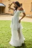 Pixi Off Shoulder Maxi Dress White sold by Selfie Leslie