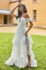 Pixi Off Shoulder Maxi Dress White sold by Selfie Leslie