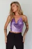 Moonshine Chain Mail Mesh Top Lavender sold by Selfie Leslie