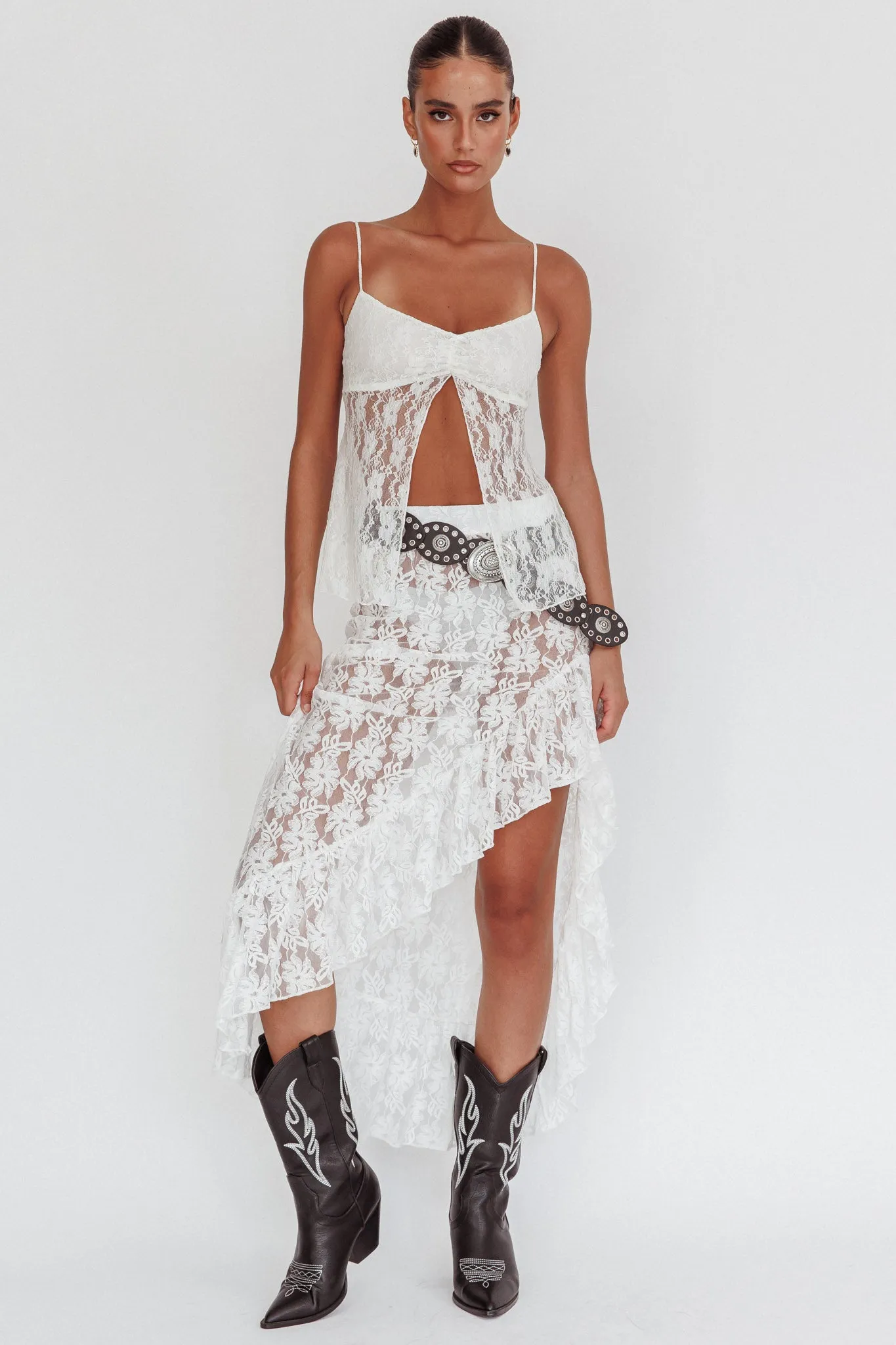 If You Insist Lace Camisole Top Ivory sold by Selfie Leslie product image thumbnail 3