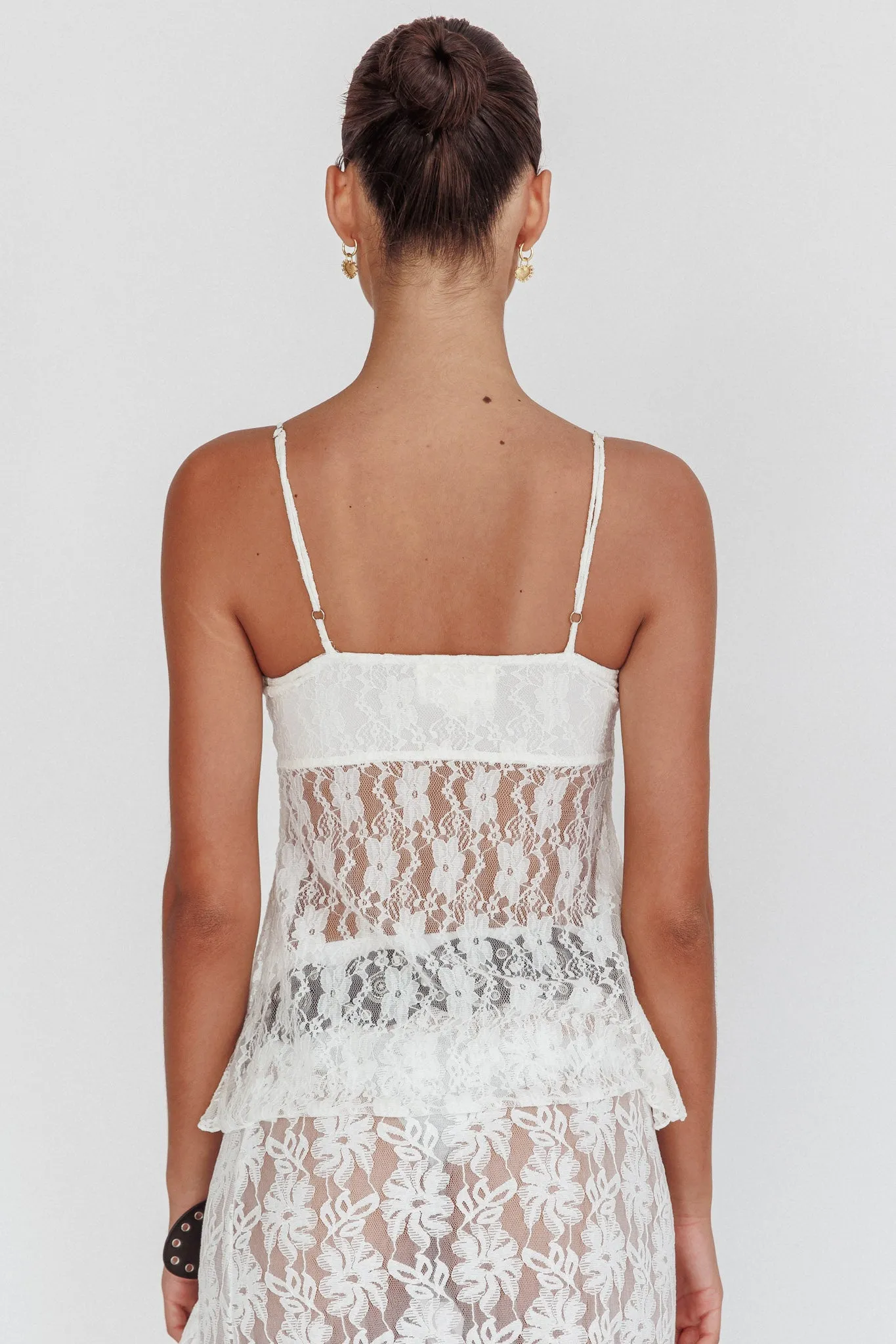 If You Insist Lace Camisole Top Ivory sold by Selfie Leslie product image thumbnail 2