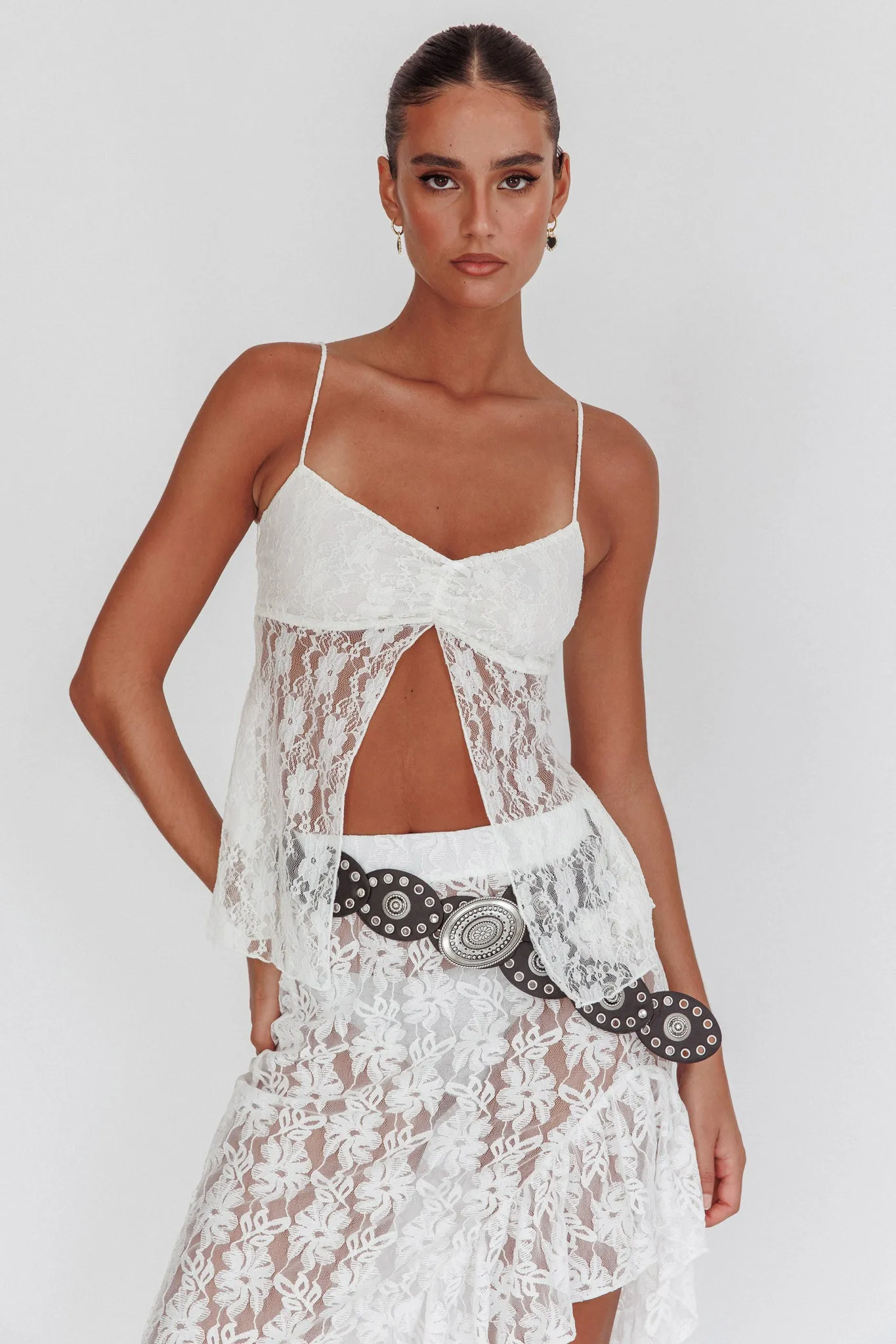 If You Insist Lace Camisole Top Ivory sold by Selfie Leslie product image thumbnail 5