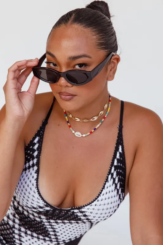 Janis Cat-eye Acetate Sunglasses Black sold by Selfie Leslie