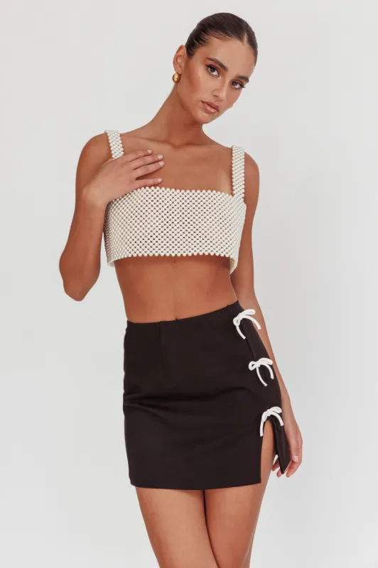 Kylah Crop Top Pearl sold by Selfie Leslie