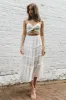 In Luck Cut-Out Waist Midi Dress White sold by Selfie Leslie