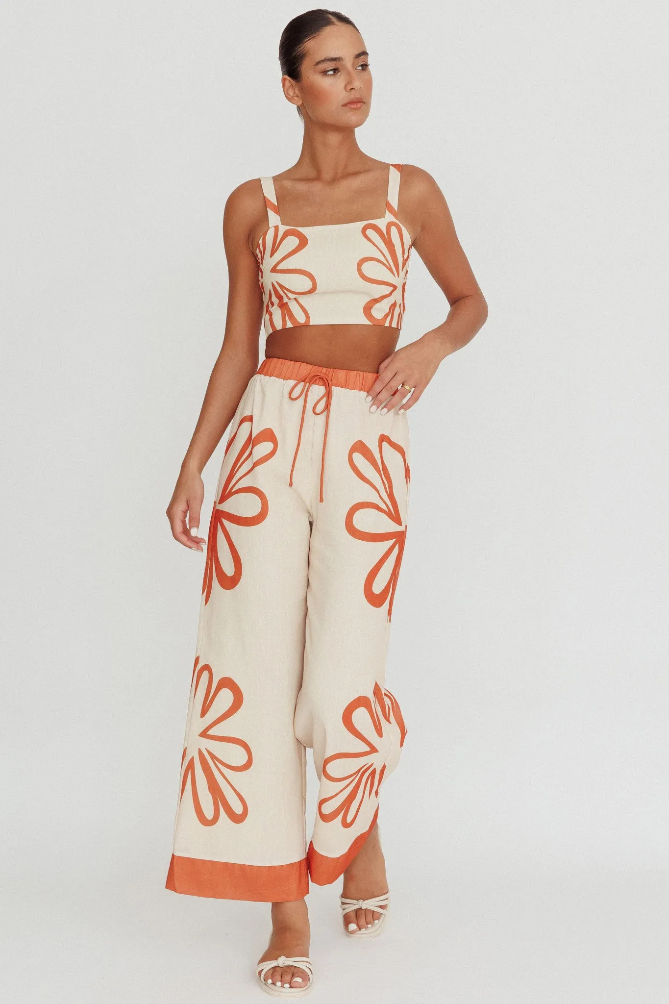 Briar Square Neck Cropped Top Rust Beige sold by Selfie Leslie product image thumbnail 2