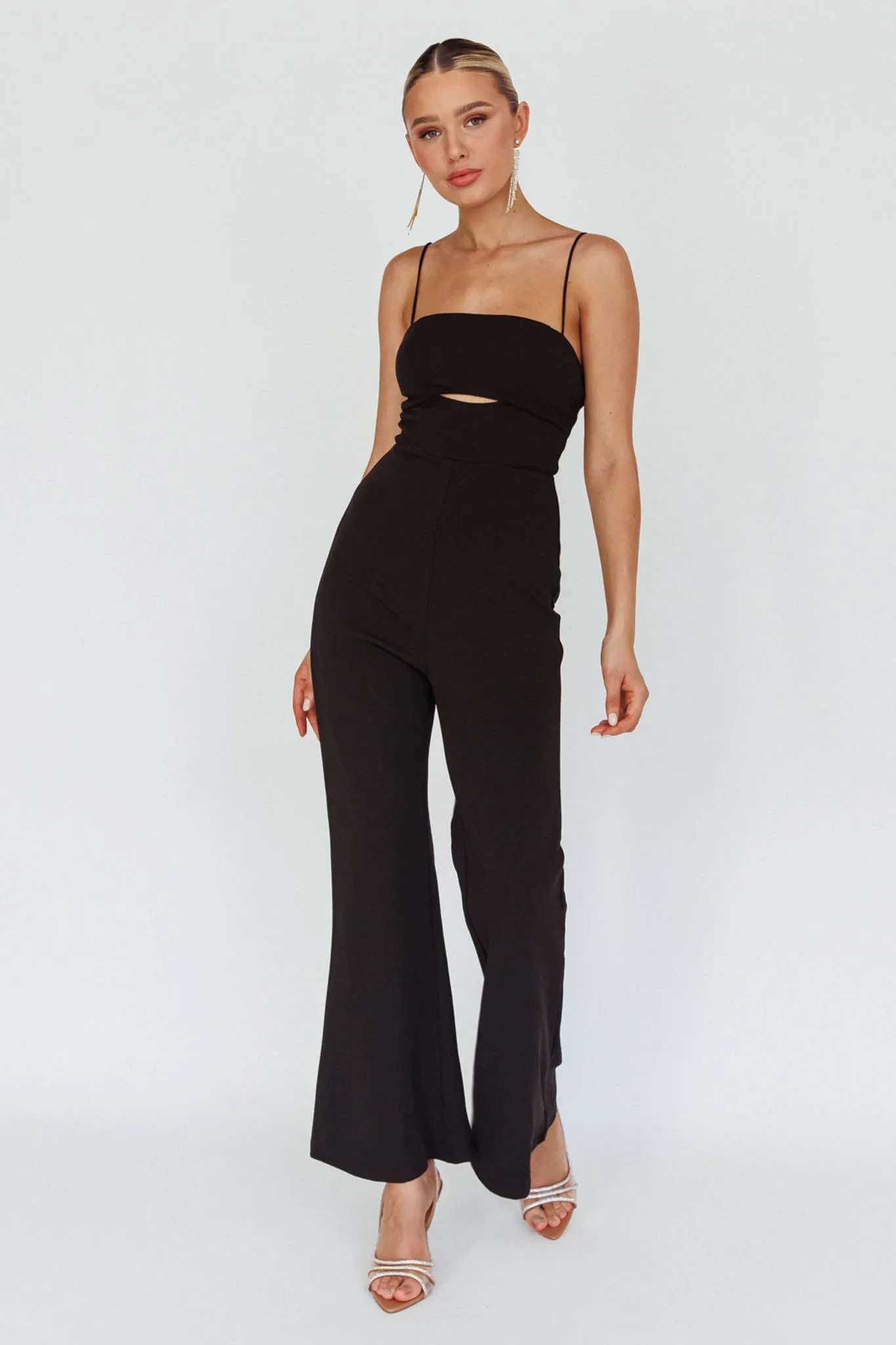 Lyrics Keyhole Jumpsuit Black sold by Selfie Leslie product image thumbnail 5
