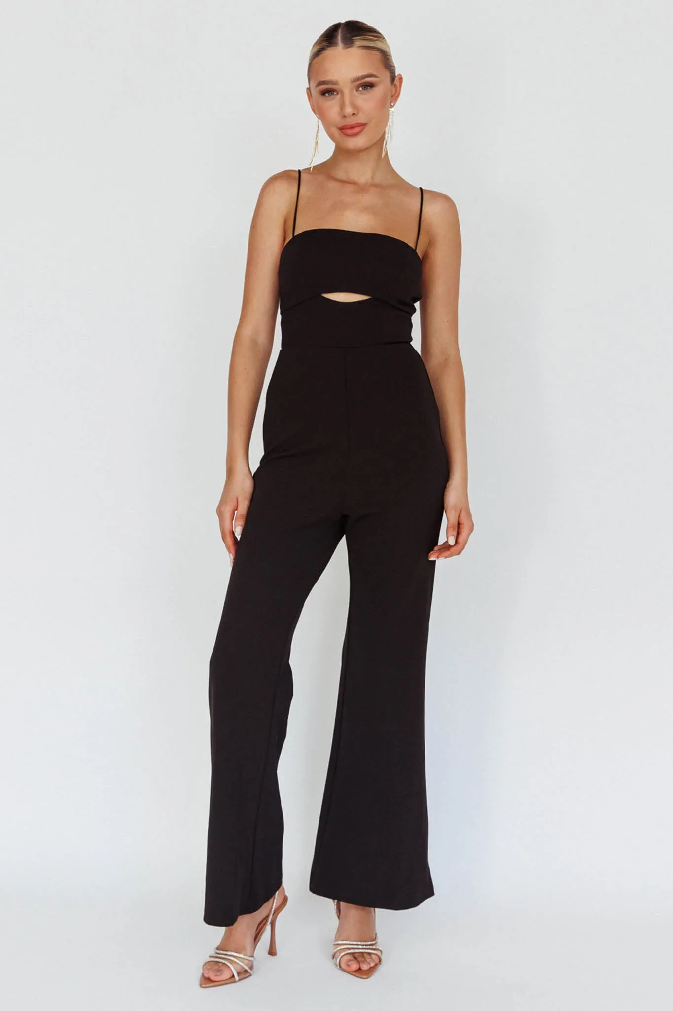Lyrics Keyhole Jumpsuit Black sold by Selfie Leslie product image thumbnail 3