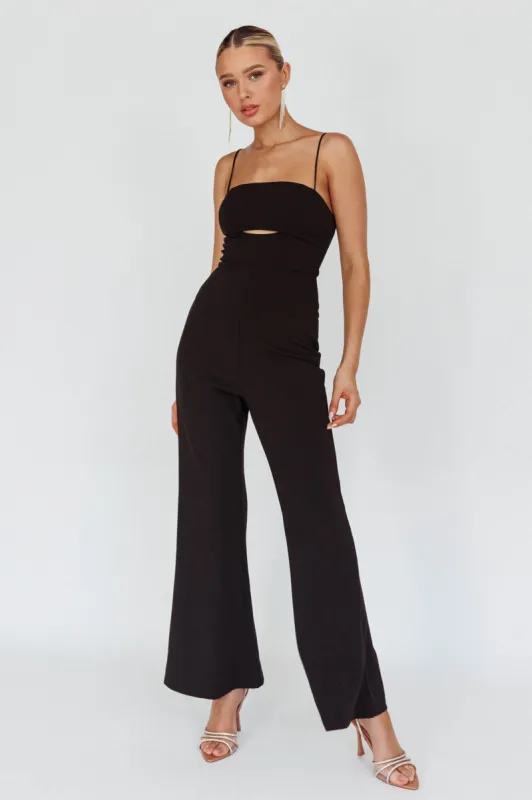 Lyrics Keyhole Jumpsuit Black sold by Selfie Leslie