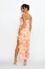Portofino Cut-Out Split Midi Dress Floral Red sold by Selfie Leslie