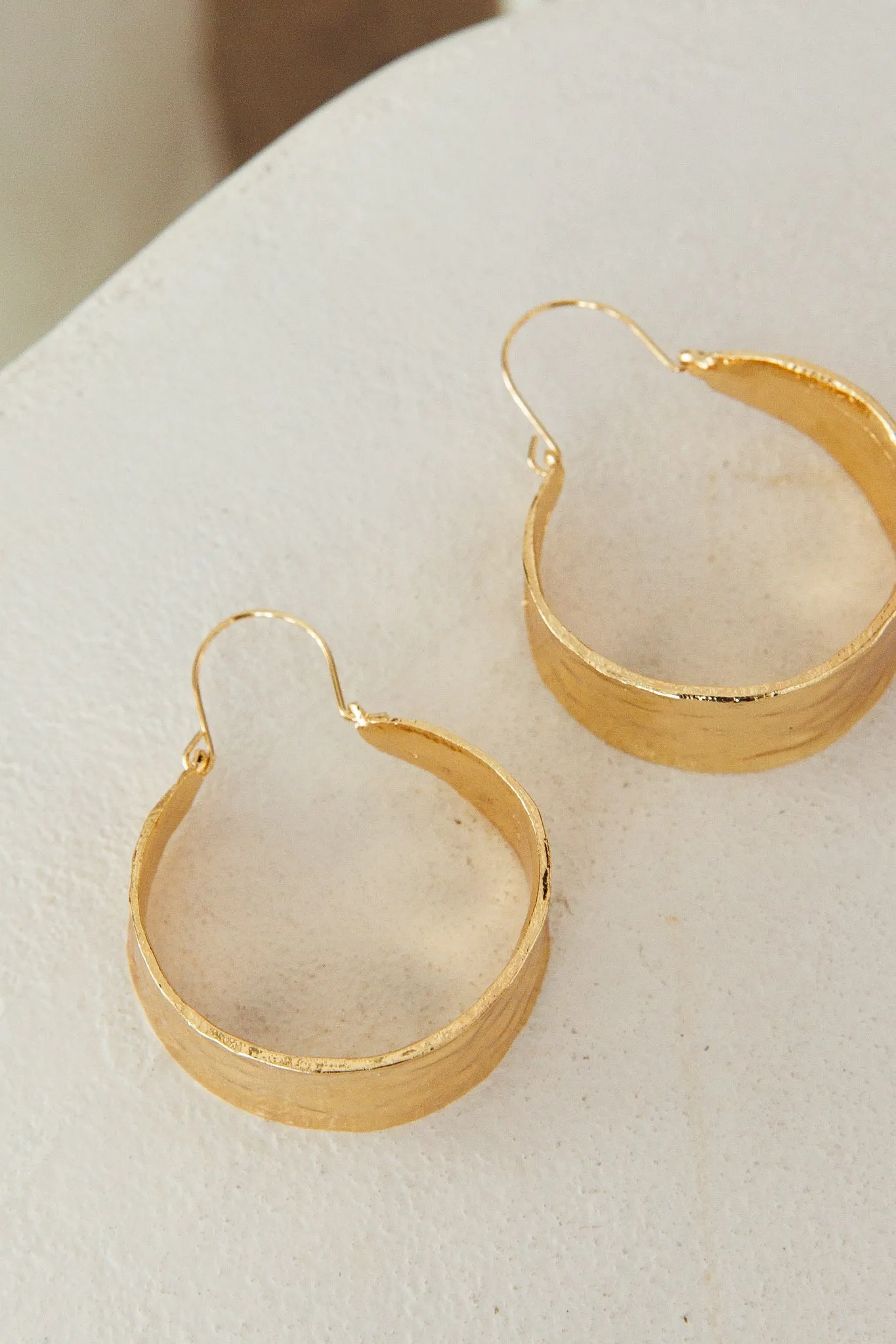 Vitality Hoop Earrings Gold sold by Selfie Leslie product image thumbnail 4