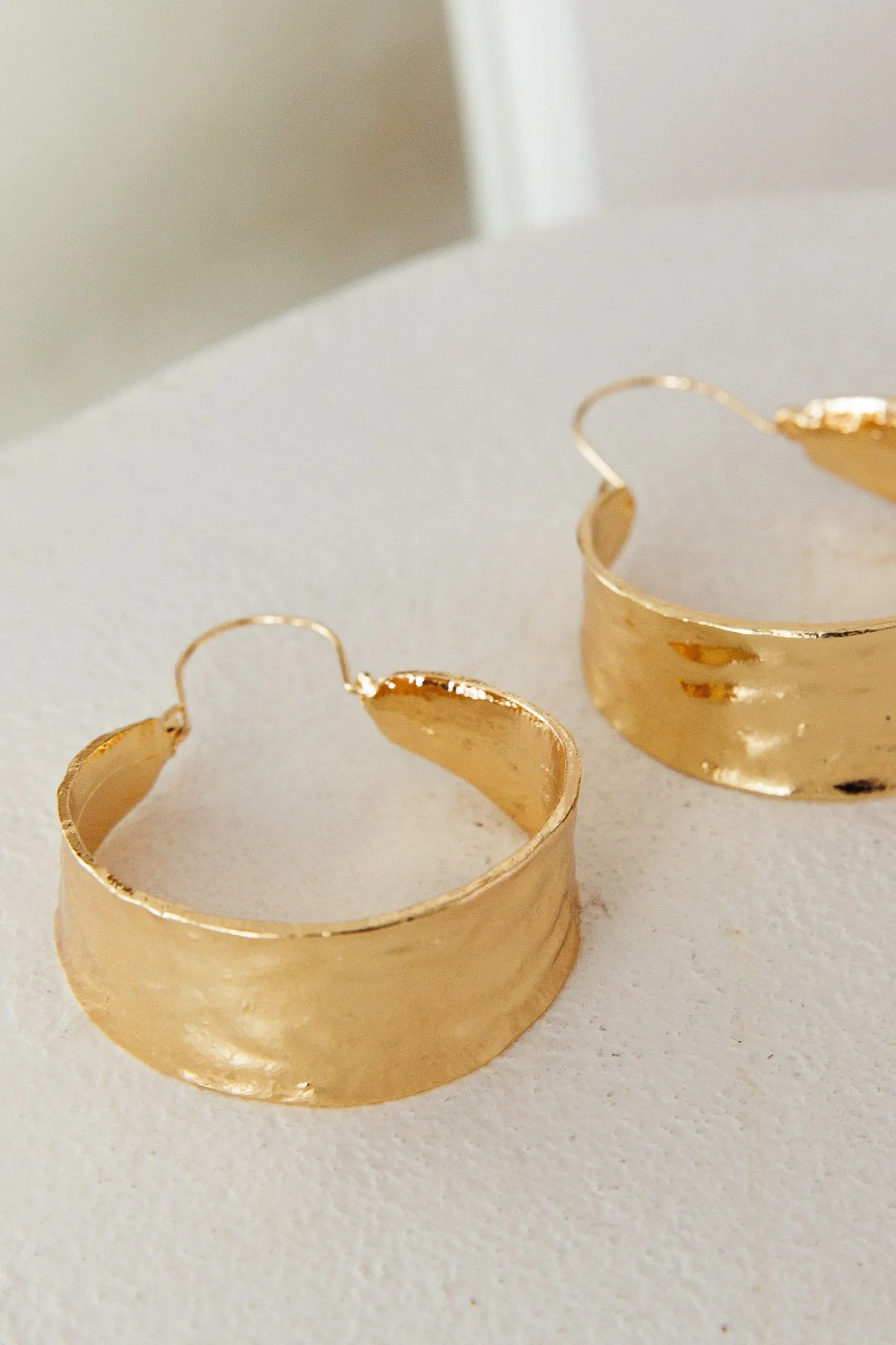 Vitality Hoop Earrings Gold sold by Selfie Leslie product image thumbnail 2
