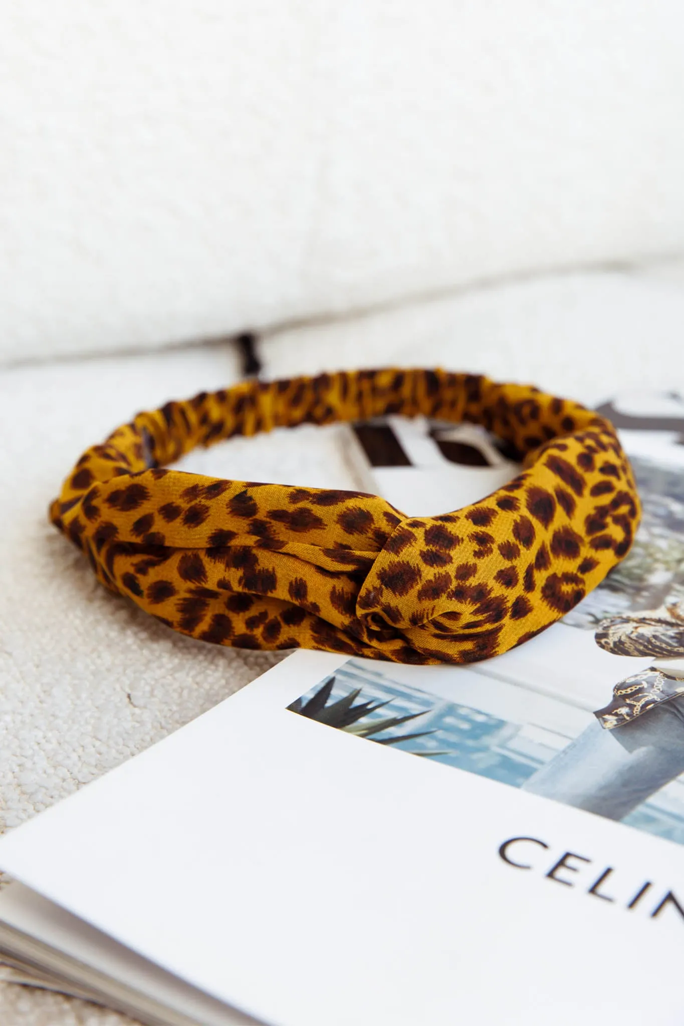 Top Knot Headband Leopard sold by Selfie Leslie product image thumbnail 2